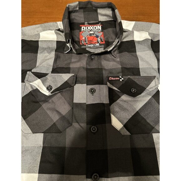 Dixxon Flannel Company “Finish Line” Black/White, Men’s Size Medium - Picture 1 of 9